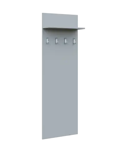 VN - 24 stěna věšáková 600x220x1800 mm, polička, 4-háček Laura, šedá